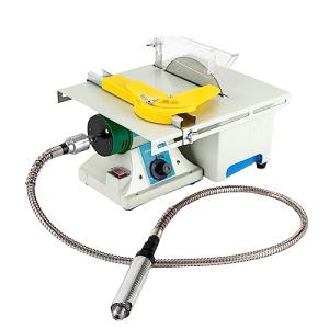 TOWIUOA 5-In-1 Lapidary Saw, 750W Rock Polisher Rock Saw Rock Cutter Rockfor Cutting Rocks Table Grinder 800-10000rpm DIY Jewelry Polishing Bench Buffer Grinding Machine for Carving, Polishing