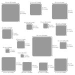 Aleks Melnyk No.209 Metal Squares Template, Stencil, Squares Master, Art Tool, Isometric Drawing Template, Lapidary, Cabochons, Geometric Ruler, Jewelry Templates