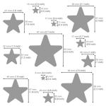 Aleks Melnyk No.206 Metal Stencil for Jewelry, Shape Earring Star Cutouts Stencil, Lapidary Template for Cabochons, Jewelry Making Templates, Bracelets, Earrings DIY, Star Pattern