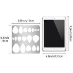 GORGECRAFT 6.3 Inch Jewelry Metal Stencils Stainless Steel Shape Earring Teardrops Cutouts Stencil Lapidary Cabochons Template Tear Drop Stencils for Teardrop Jewelry Making DIY Earrings Crafts