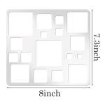 Metal Square Circle Stencils, Round Tracers Drawing Template for Artists, Lapidary, Cabochons, Geometric Ruler, Jewelry (Shape2)