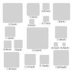 Metal Square Circle Stencils, Round Tracers Drawing Template for Artists, Lapidary, Cabochons, Geometric Ruler, Jewelry (Shape2)