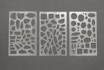 Cabochon Shape Stencil Template Set, 100+ Shapes, 3mm Clear Acrylic for Lapidary, Jewelry, and Crafts