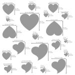 Aleks Melnyk No.203 Metal Stencil for Jewelry, Shape Earring Heart Cutouts Stencil, Lapidary Template for Cabochons, Jewelry Making Templates, Bracelets, Earrings DIY, Heart Pattern