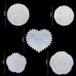 Konsait 5 Pack 3D Nail Art Mold Silicone assorted Nail Art Cabochon Decortive Mold Nail Art Making Tools Silicone Carved Mold Template Mould Kit