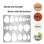 GORGECRAFT 6.3 Inch Jewelry Metal Stencils Stainless Steel Shape Earring Teardrops Cutouts Stencil Lapidary Cabochons Template Tear Drop Stencils for Teardrop Jewelry Making DIY Earrings Crafts