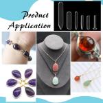 BENECREAT 6 Styles Acrylic Bezel Pushers, Clear Jewelry Bezel Template for Gemstones, Cabochons Hand-Setting & Hammer-Setting, 5mm Thick