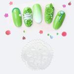 Konsait 5 Pack 3D Nail Art Mold Silicone assorted Nail Art Cabochon Decortive Mold Nail Art Making Tools Silicone Carved Mold Template Mould Kit