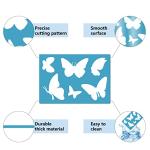 GORGECRAFT 2 Styles Jewelry Shape Template Reusable Earrings Making Plastic Butterfly Cutouts Cutting Stencil Lapidary Templates for Cabochons Bracelets Earrings Making Jewelry DIY Crafts 5x3.5 inch