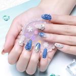 Konsait 5 Pack 3D Nail Art Mold Silicone assorted Nail Art Cabochon Decortive Mold Nail Art Making Tools Silicone Carved Mold Template Mould Kit