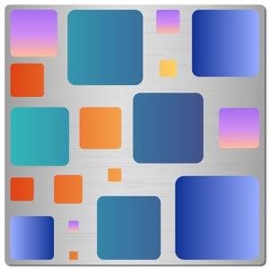 GORGECRAFT 16cm Metal Square Template Stencil for Isometric Drawing, Art Tool, Lapidary Cabochons, Geometric Ruler, Jewelry Templates for Drawing, Engraving, Pyrography