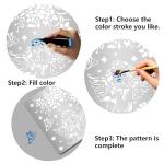 GORGECRAFT 16cm Metal Square Template Stencil for Isometric Drawing, Art Tool, Lapidary Cabochons, Geometric Ruler, Jewelry Templates for Drawing, Engraving, Pyrography