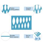 GORGECRAFT 5.1"x3.5" 2Pcs Jewelry Stencils Ellipse Earring Stencil Arylic Reusable Cutouts Cutting Drawing Template for Women Earrings Bracelets Making Cabochons DIY Ruler Art Decor Tool