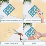 GORGECRAFT 2 Styles Jewelry Shape Template Reusable Earrings Making Plastic Leaf Flower Cutouts Cutting Stencil Lapidary Templates for Cabochons Bracelets Earrings Making Jewelry DIY Crafts 5x3.5 inch