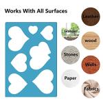 GORGECRAFT 2 Styles Jewelry Shape Template Reusable Earrings Making Plastic Hearts Cutouts Cutting Stencil Lapidary Templates for Cabochons Bracelets Earrings Making Jewelry DIY Crafts 5x3.5 inch