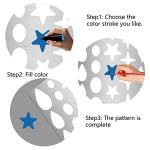 GORGECRAFT Metal Jewelry Stencils Stainless Steel Shape Earring Teardrops Cutouts Stencil Lapidary Cabochons Template Tear Drop Star Stencils for Teardrop Jewelry Making DIY Earrings Crafts Bracelets