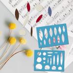 GORGECRAFT 5.1"x3.5" 2Pcs Jewelry Stencils Ellipse Earring Stencil Arylic Reusable Cutouts Cutting Drawing Template for Women Earrings Bracelets Making Cabochons DIY Ruler Art Decor Tool