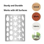 GORGECRAFT Metal Jewelry Stencils Stainless Steel Shape Earring Teardrops Cutouts Stencil Lapidary Cabochons Template Tear Drop Star Stencils for Teardrop Jewelry Making DIY Earrings Crafts Bracelets