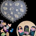 3D Nail Art Mold Silicone Nail Art Cabochon Decortive Mold Nail Art Making Tools Silicone Carved Mold Template Moulds Nail Art templates for Practice Nail Art templates and Stamper kit Nail Art