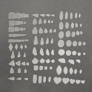 Cabochon Stencil Templates Over 100 Shapes Lapidary Craft 3mm Clear Acrylic