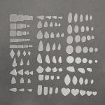Cabochon Stencil Templates Over 100 Shapes Lapidary Craft 3mm Clear Acrylic
