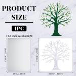 FINGERINSPIRE Tree Stencils Template 11.8x11.8inch Plastic Tree Branches Draw...