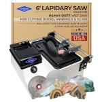 6" Hi-Tech Diamond Trim Saw for Lapidary Cutting