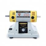 Jewelry Gem Polishing Grinding Machine Bench Lathe Rock Saw Lapidary Polisher Buffer 110V Mini Table Saw DIY Jewelry Grinder Equipment Tool 0-10000r/min with Flexible Shaft