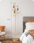 Industrial Dimmable Floor Lamp EDISHINE Farmhouse 3-Light Tree Floor Lamp
