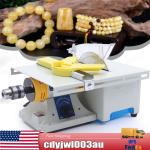 Mini Gem Grinding Polishing Machine Table Rock Saw Jewelry Lapidary Equipment US