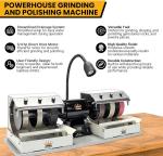 CabKing 8" Lapidary Rock Grinder Polisher