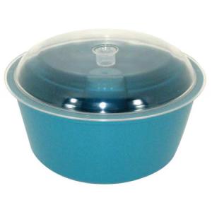 Raytech 23-005 Vibratory Tumbler Bowl And Lid, 8In Dia.