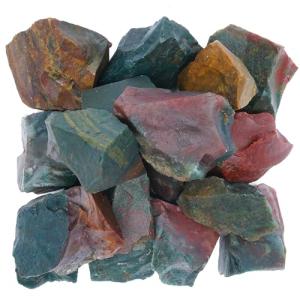 Bloodstone Rough Gemstones For Rock Tumbler, Raw Stones Bulk, Tumbling Bulk, Jewelry Making, Polishing, Cabbing, Lapidary, Fountain Rocks, Decoration, Wire Wrapping, Gem Mining, Reiki Healing 1 lb