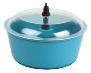 Raytech 23-005 Vibratory Tumbler Bowl And Lid, 8In Dia.