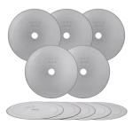 KUABCOPA 10Pcs 110mm 4.5 Inch in Lapidary Diamond Saw Thin Rim Trim Blades Tools for Stone Arbor 1/2inch