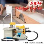 Jewelry Lapidary Saw for Cutting Rocks DIY Lapidary Equipment, 110V Mini Table Saws Grinder Polishing Machine 0-10000r/min with Flexible Shaft,Left Benchtop