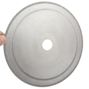 1PCS 7.1" inch 180mm Notched Rim 1.1mm Diamond Lapidary Rock Slab Saws Blade Cutting Trim Saw Blades Masonry Tools(25mm with Bushing 16)