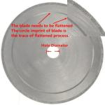 1PCS 7.1" inch 180mm Notched Rim 1.1mm Diamond Lapidary Rock Slab Saws Blade Cutting Trim Saw Blades Masonry Tools(25mm with Bushing 16)