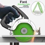TOPALIVING Glass Cutting Disc, Super Thin Diamond Tile Blade Glass Ceramic Cutting Wheel Porcelain Saw Blade Wheel Lapidary Trim Blade Disc for Grinding Chambering, Jade, Crystal (1Pcs)