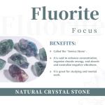 Rockcloud 1 lb Natural Crystals Raw Rough Stones for Cabbing,Tumbling,Cutting,Lapidary,Polishing,Reiki Crytsal Healing,Fluorite