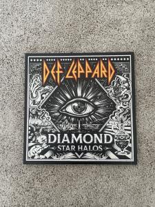 Def Leppard Diamond Star Halos Vinyl with Autographed Insert EXCELLENT CONDITION
