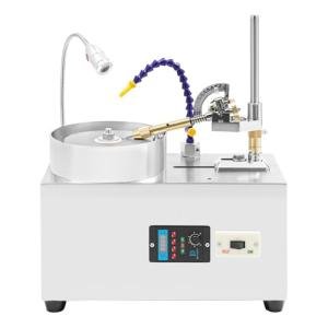 Angle Grinder Jewel Polisher, Gem Cutting And Faceting Machine, Gem Faceting Machine Digital 180w Jade Diamond Polishing Machine With 0-2800 RPM, Water Pump, Led Light, For Gemstones, Jade, Crystal