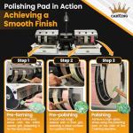 CabKing 8" Cabbing Machine - Lapidary Rock and Jewelry Gem Grinder Polisher - Model CABKING-8V1