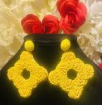 Yellow Women  Star Dangle Drop Earrings Jewelry