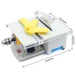 Mini Table Saw Jewelry Lapidary Equipment 110V Benchtop Buffer Rock Grinder DIY