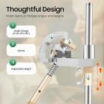 180W Gemstone Faceting Machine & Polishing Grinder, 6" Diamond Disc Flat Lap Grinder with Adjustable Angle Manipulator for Jewelry, Jade and Crystal Processing