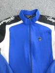 Campagnolo Cycling Jacket Mens XL Blue Black Fleece Full Zip Windstopper Raytech