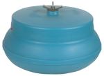 Raytech 23-046 B-75 Polyethylene Bowl with Lid, 0.75 Cubic feet Capacity, 21" Diameter, for Tumble-Dump Vibratory Tumblers