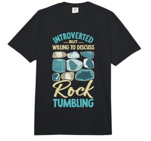 Lapidary Rock Tumbling Stones Rock Polishing Rock Tumbler Comfort Colors Adult Heavyweight T-Shirt