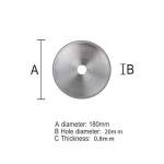 KUABCOPA 180MM Diamond Lapidary Saws Trim Blade Straight Edge Wet Cutting Disc Jewellery Jade Tool 22.23mm/20mm